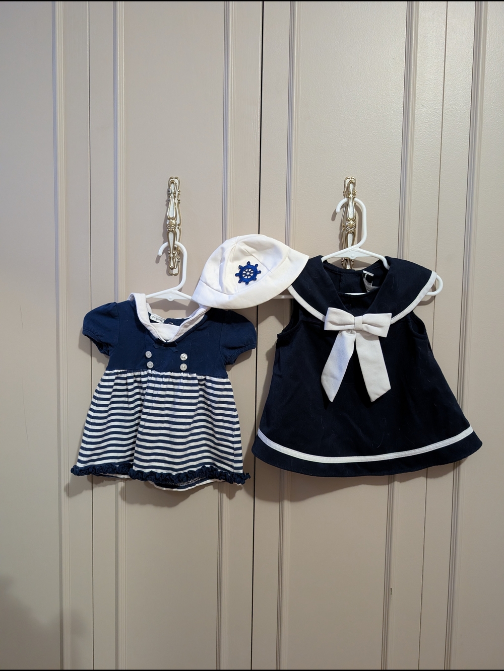 Vintage Navy Nautical Baby Set
